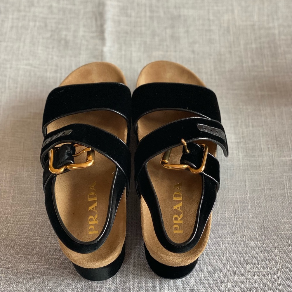 Prada velvet platform, US 8.5